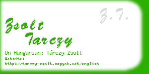 zsolt tarczy business card
